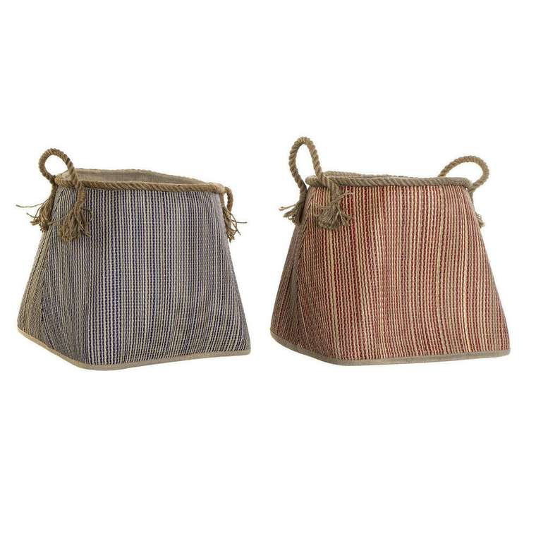 Корзина DKD Home Decor 40 x 40 x 45 cm Натуральное волокно (2 штук)
