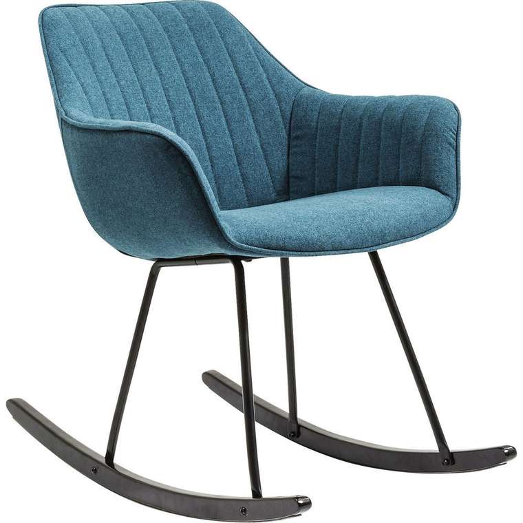 Кресло-качалка Hamptons синего цвета