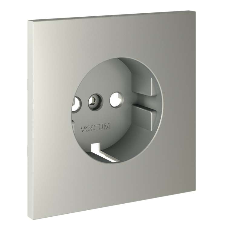 Накладка для розетки с заземлением, S70 (сталь)