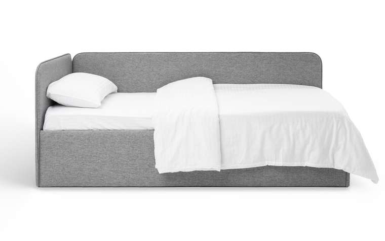 Кровать-диван Leonardo 70х160 серого цвета с подъемным механизмом
