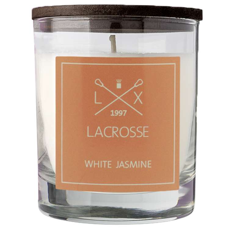 Свеча ароматическая Белый жасмин белого цвета