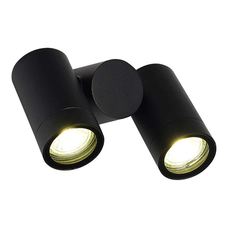 Светильник уличный потолочный ST-Luce черный/белый GU10 2*50W ECOLLO