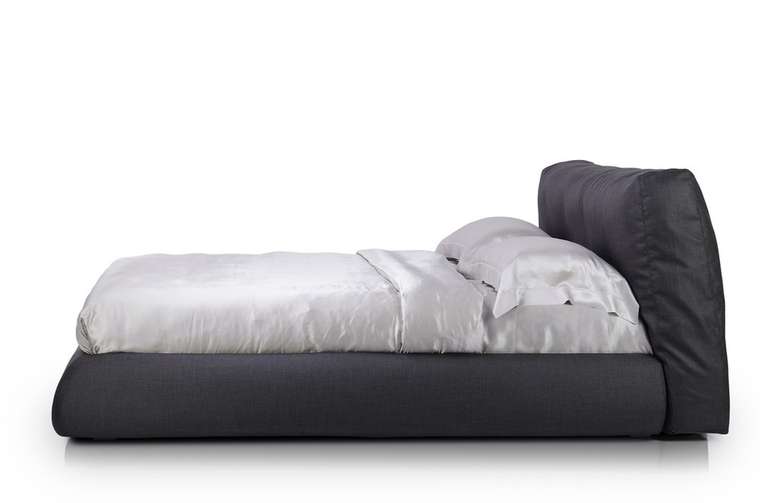 Кровать Husky 200х200 серого цвета с ортопедической решеткой