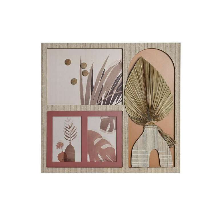 Фоторамка 43 x 1,2 x 40 cm Натуральный Разноцветный Деревянный MDF Boho