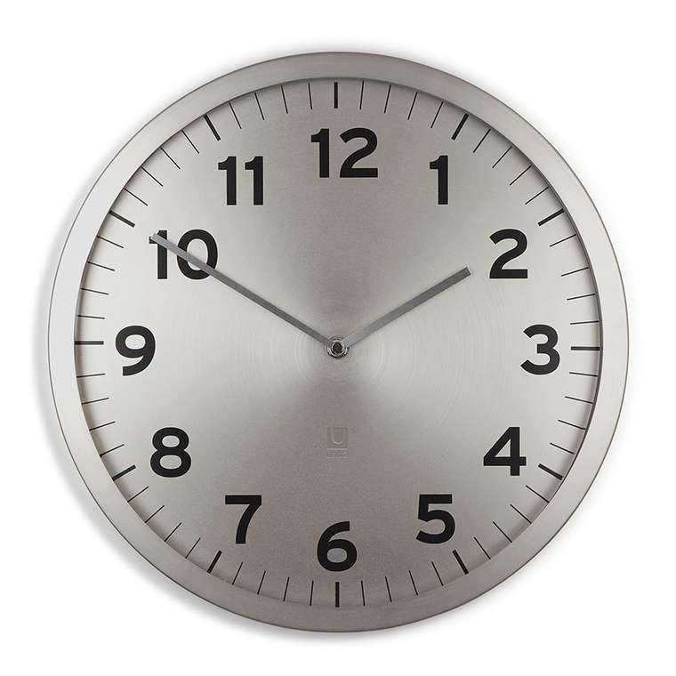 Настенные часы Umbra  "anytime" никель