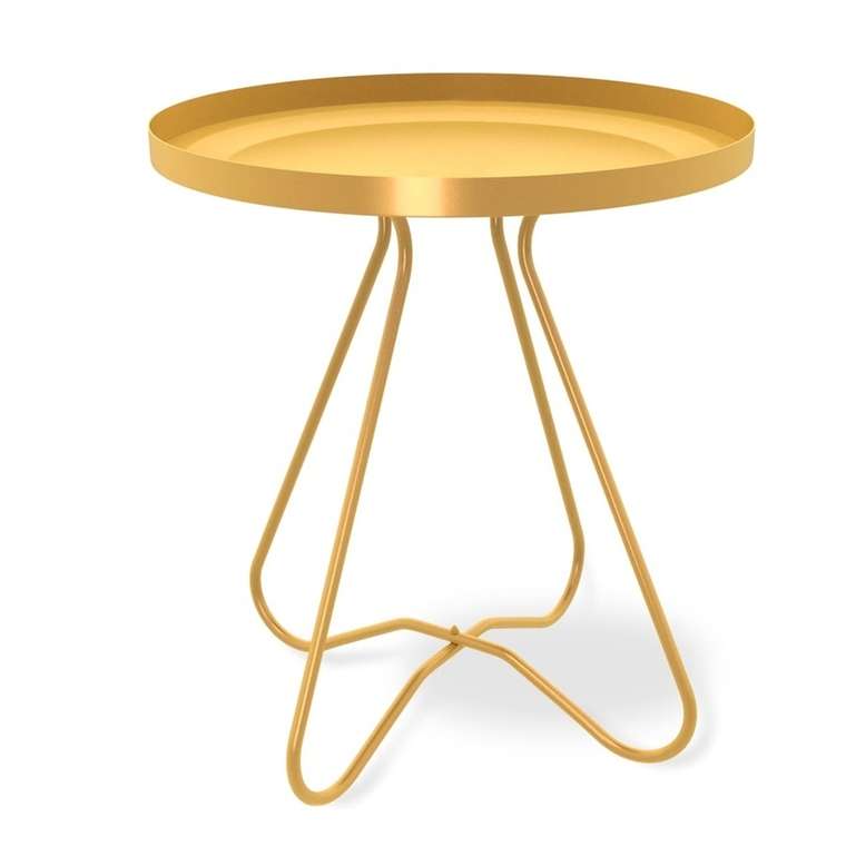 Сервировочный  стол Арнис золотого цвета