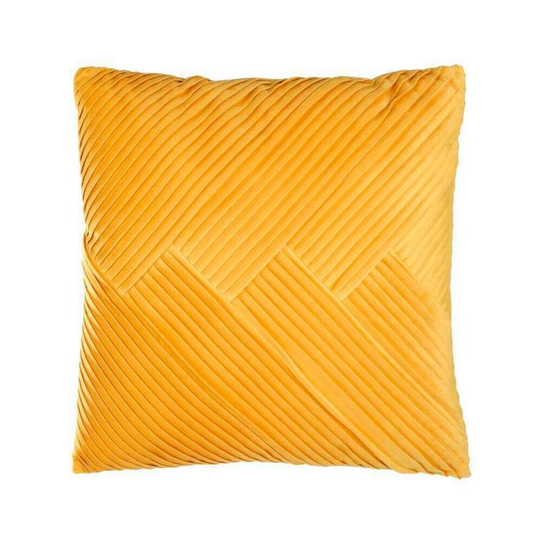 Декоративная подушка Shoura 45х45 желтого цвета