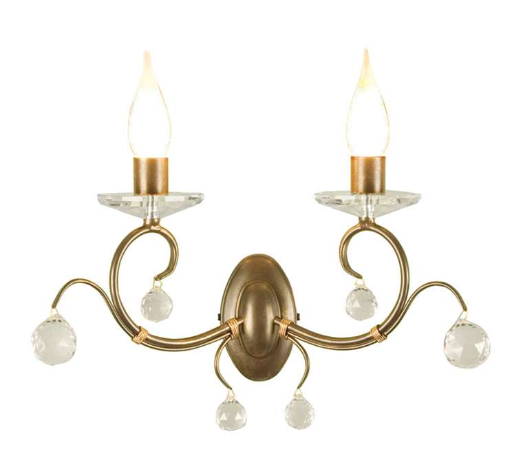 Бра "Lunetta 2Lt Bronze" Elstead Interior
