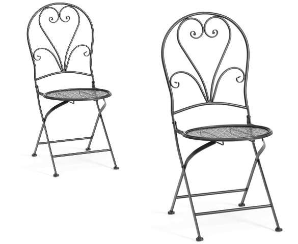 Набор из двух стульев Love Chair черного цвета