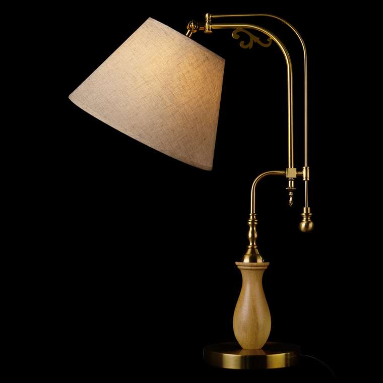 Настольная лампа Elaine 10569T Light wood (ткань, цвет бежевый)
