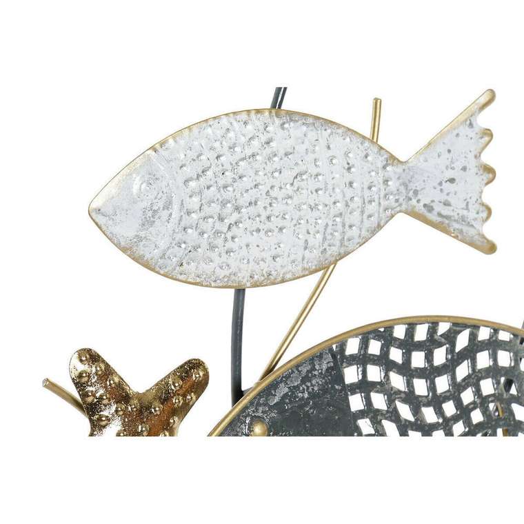 Декоративная фигура 39,5 x 8 x 55,5 cm Синий Коралл Разноцветный Спирали (2 штук)