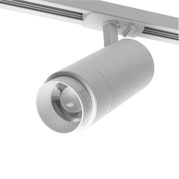 Трековый светодиодный светильник однофазный Wolta WTL-25W/02W 220V 25Вт 4000К IP20 белый
