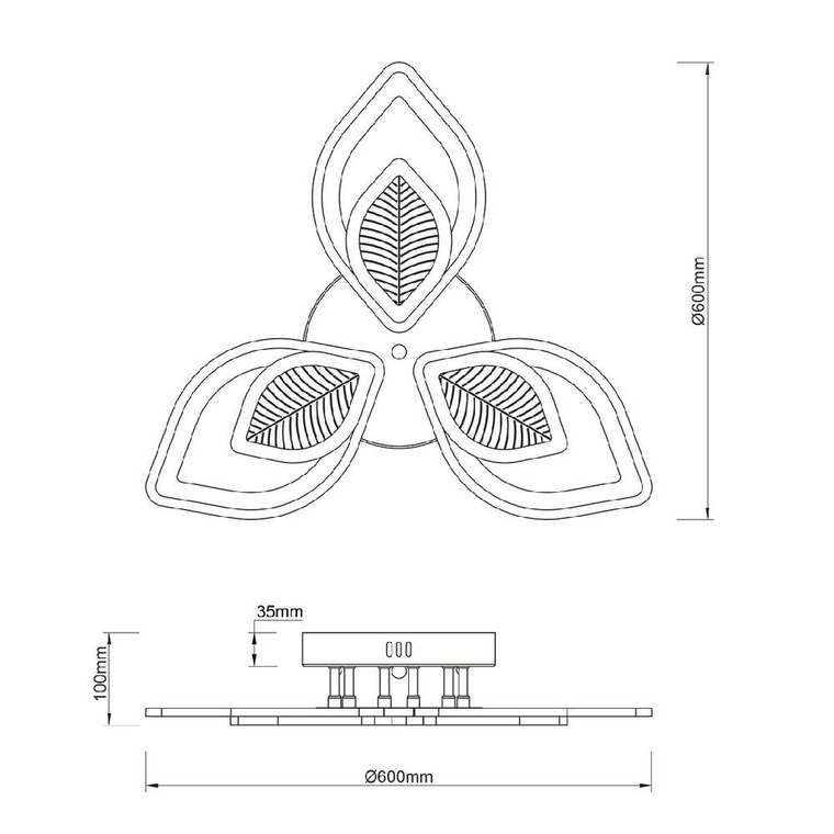Потолочная люстра Anise 10288/6LED (акрил, цвет белый)
