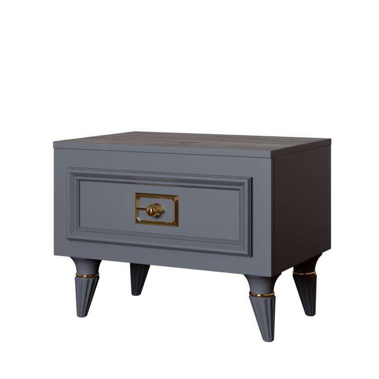 Тумба прикроватная Валенсия серого цвета
