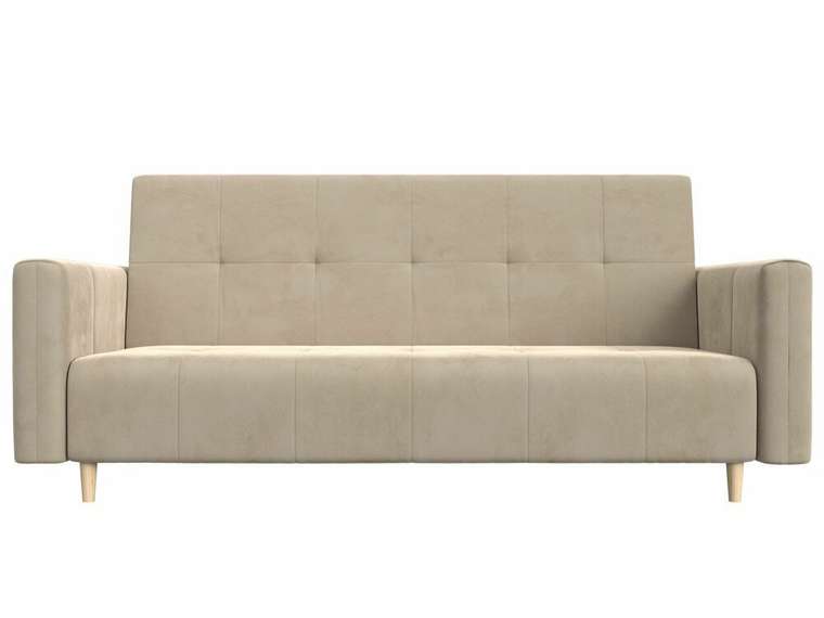 Прямой диван-кровать Вест бежевого цвета