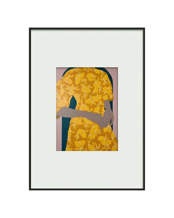 Интерьерное жикле Lemons 50х70 желтого цвета