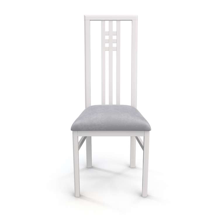 Деревянный стул Palermo U бело-серого цвета