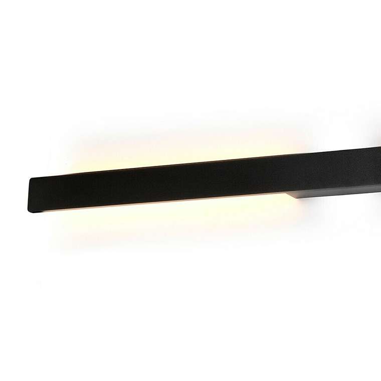Уличный настенный светильник Lotus M черного цвета