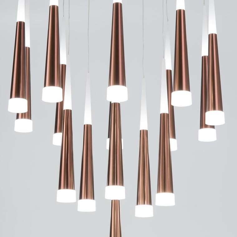 Citilux Вегас CL227163 LED Люстра каскадная Коричневая