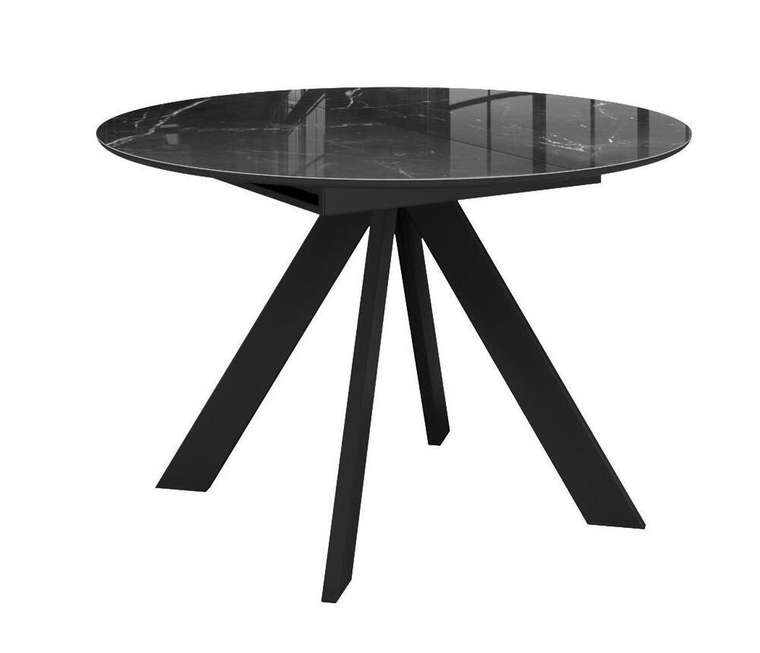 Раздвижной обеденный стол DikLine SFC100 черного цвета