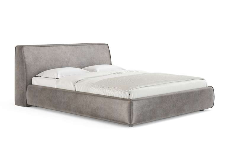 Кровать Altea 160х200 серого цвета (Энигма) без основания и подъемного механизма