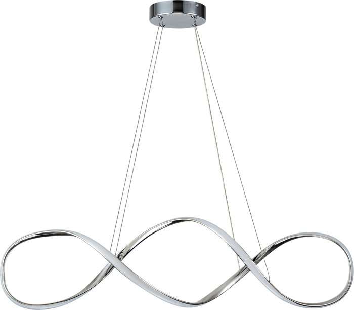 Люстра led подвесная с пультом (+ночной режим) Escada Knot 10236/1 LED*60W Chrome