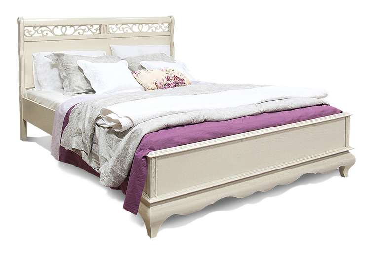 Кровать Оскар 140х200 белого цвета
