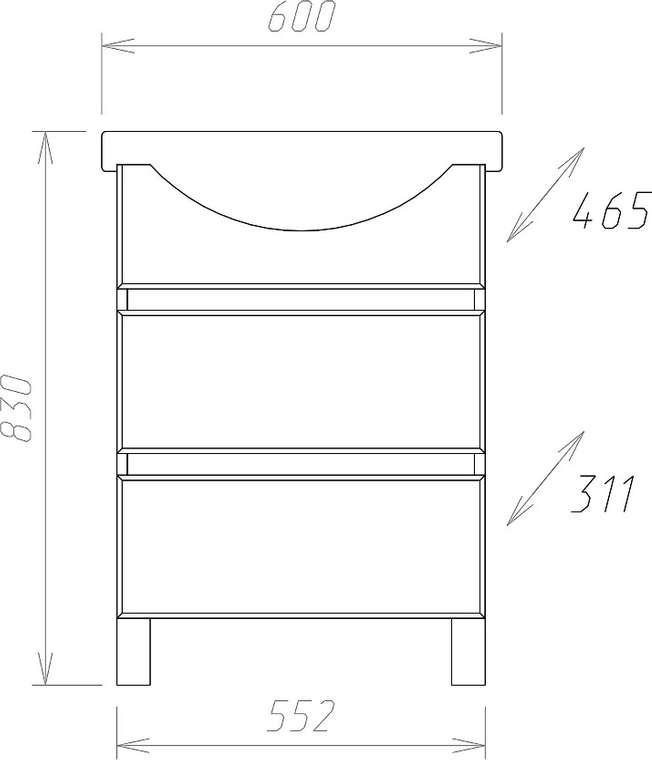 Тумба для комплекта Элита