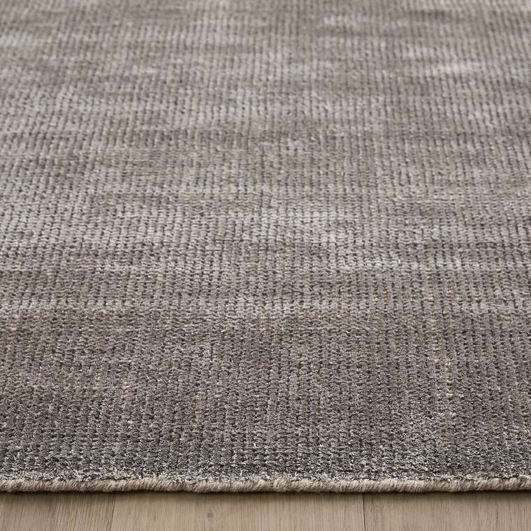 Ковер ручной работы из шерсти и лиоцелла Terral 120x180 серого цвета