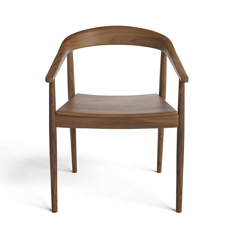 Кресло столовое Galb коричневого цвета