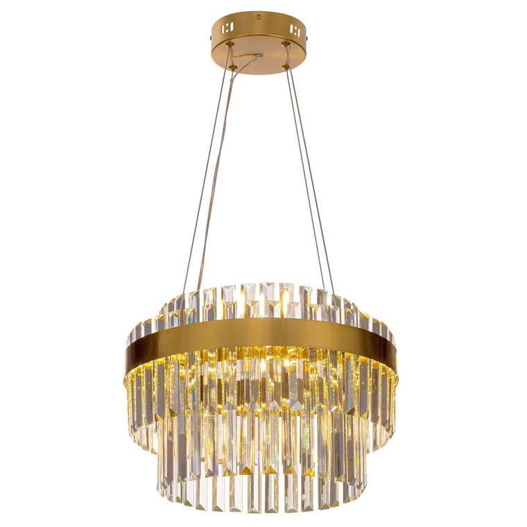 Citilux Sheldon CL339143 LED Люстра хрустальная с пультом Бронза