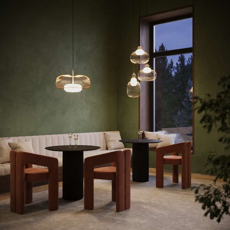Подвесной светильник Maytoni MOD376PL-01G Levitation Modern