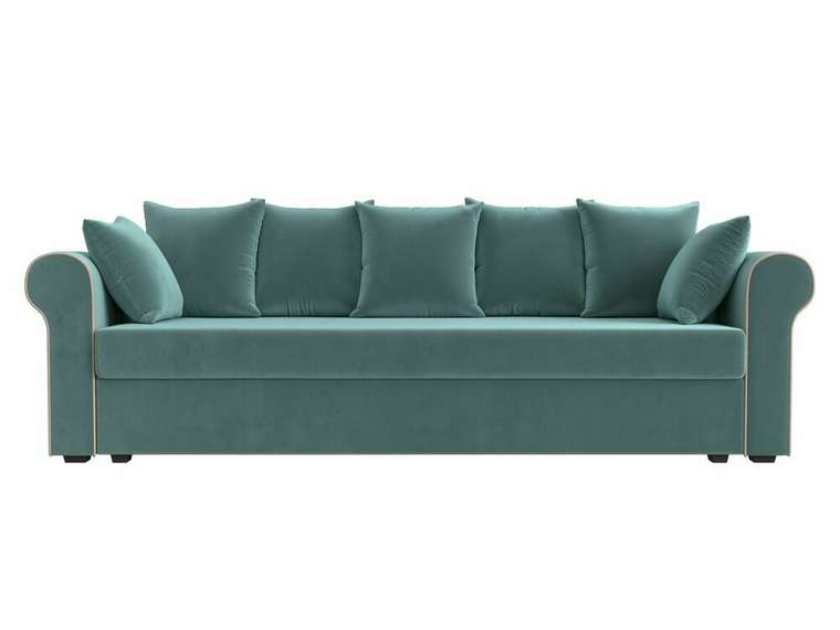 Прямой диван-кровать Рейн бирюзового цвета