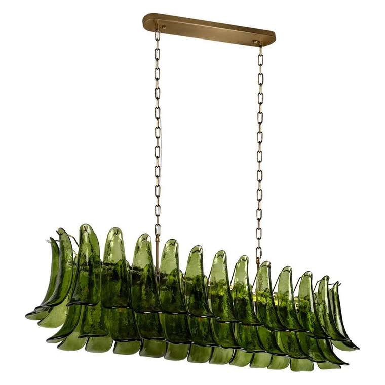 Большая люстра Lilou 10600/1200R Olive (стекло, цвет зеленый)