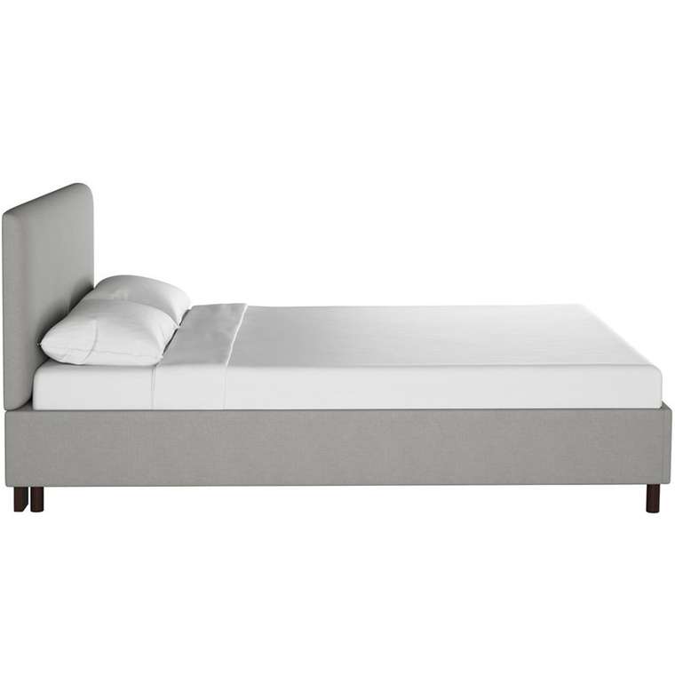 Кровать Novac Platform Gray серого цвета 180х200
