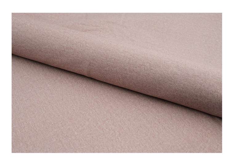 Банкетка Fjord 120 пыльно-розого цвета с бежевым основанием  