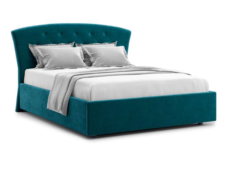 Кровать Premo 120х200 сине-зеленого цвета с подъемным механизмом