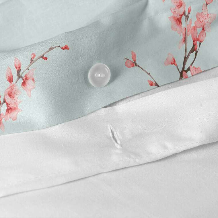 Пододеяльник Chinoiserie 200x200 голубого цвета