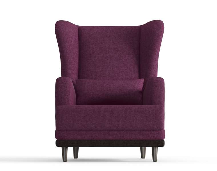 Кресло Грэмми в обивке из рогожки фиолетового цвета