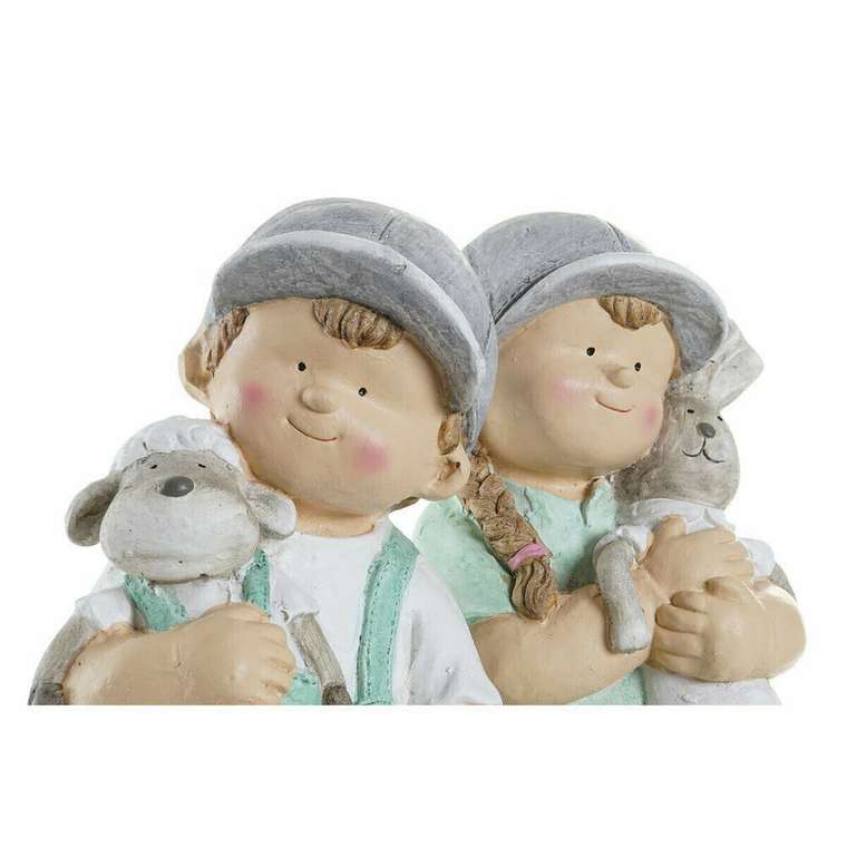 Декоративная фигура DKD Home Decor Стекловолокно дети (2 pcs) (20 x 18 x 48 cm)