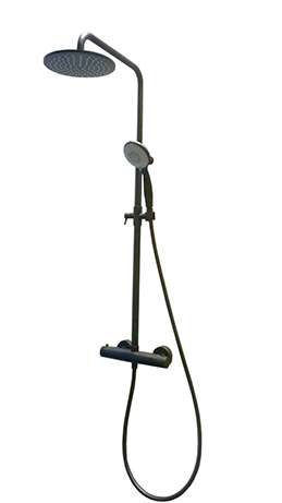 Душевая система термостатическая Fiore KEVON BLACK MATT 44NN0932, черный