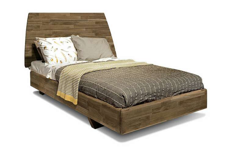 Кровать Wallstreet 90х200 коричневого цвета без основания