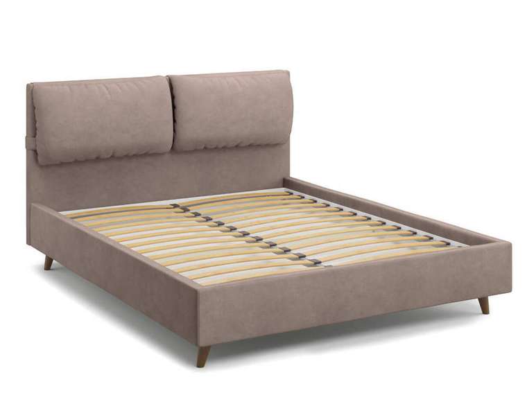 Кровать Trazimeno 160х200 коричневого цвета
