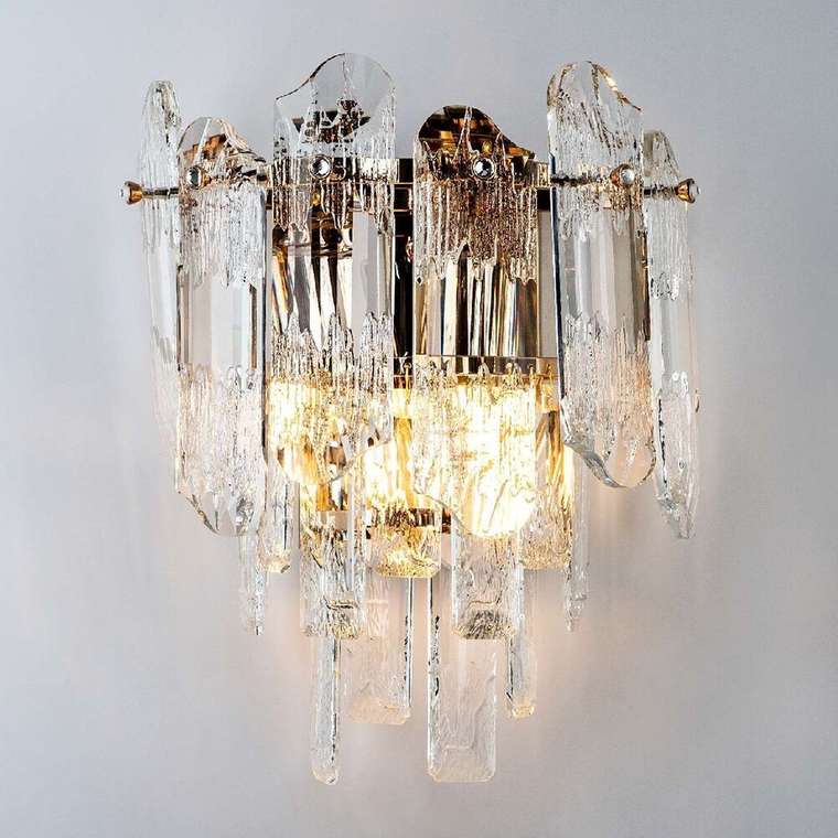 Настенный светильник ML.7083.02 GD (хрусталь, цвет прозрачный)