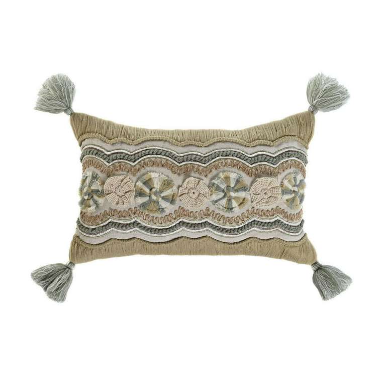 Подушка Boho 30х50 бело-бежевого цвета