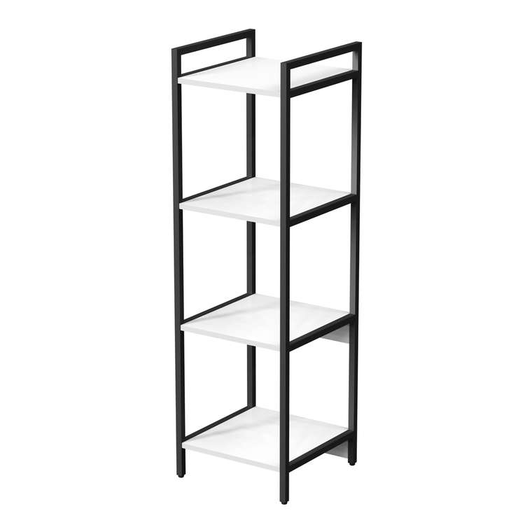 Стеллаж 10СС.4.400 средний 4 полки белого цвета