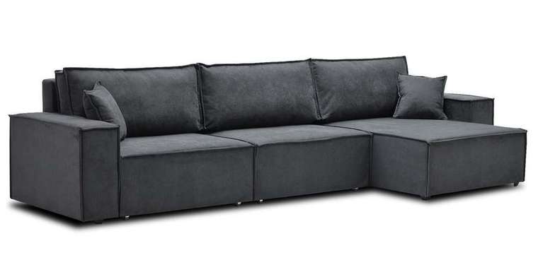 Угловой диван-кровать Фабио MAX серого цвета