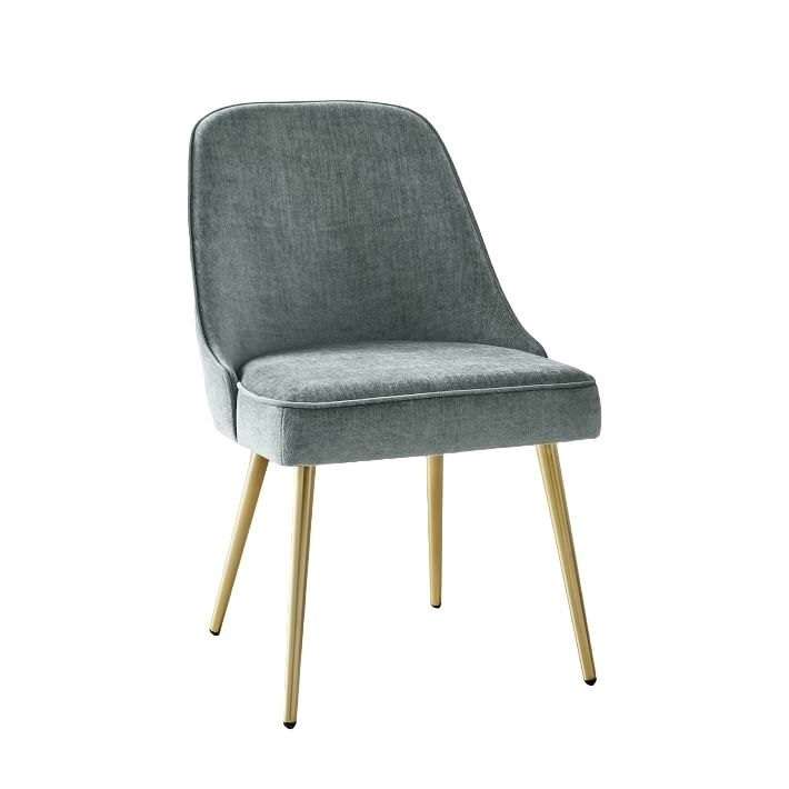 Стул Mid-Century серого цвета