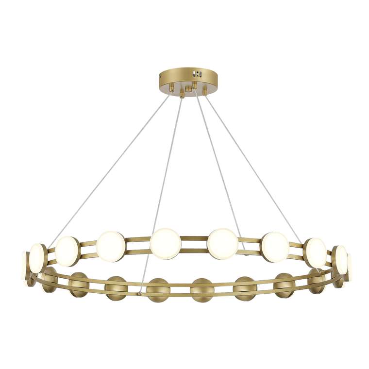Светильник подвесной ST-Luce золотистый/белый LED 1*40W 4000K MONRO