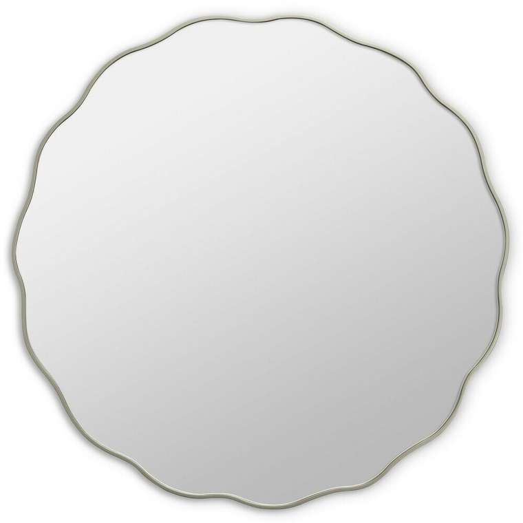 Настенное зеркало Fancy M 80х80 серебряного цвета